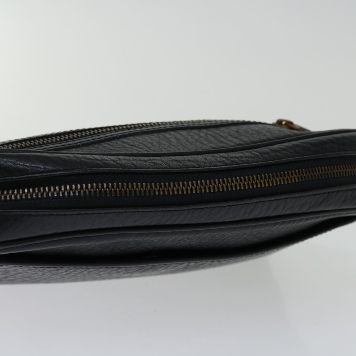 Burberry Zip Clutch Leather, BLACK, LEATHER, Clutche & pouche