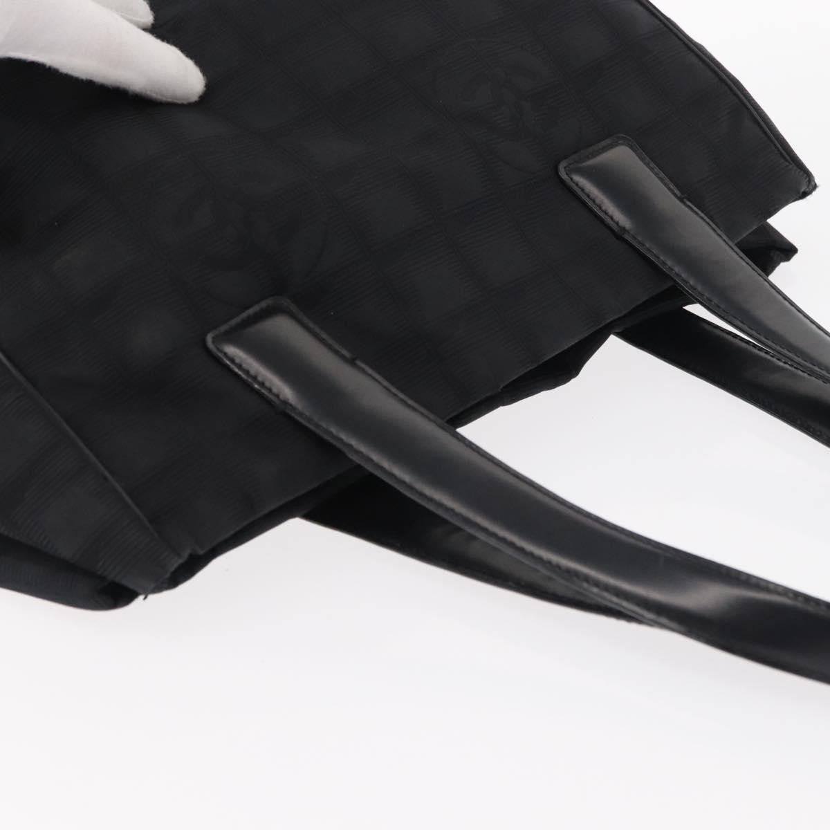 Chanel Travel Line Tote Nylon, BLACK, NYLON, Tote bag