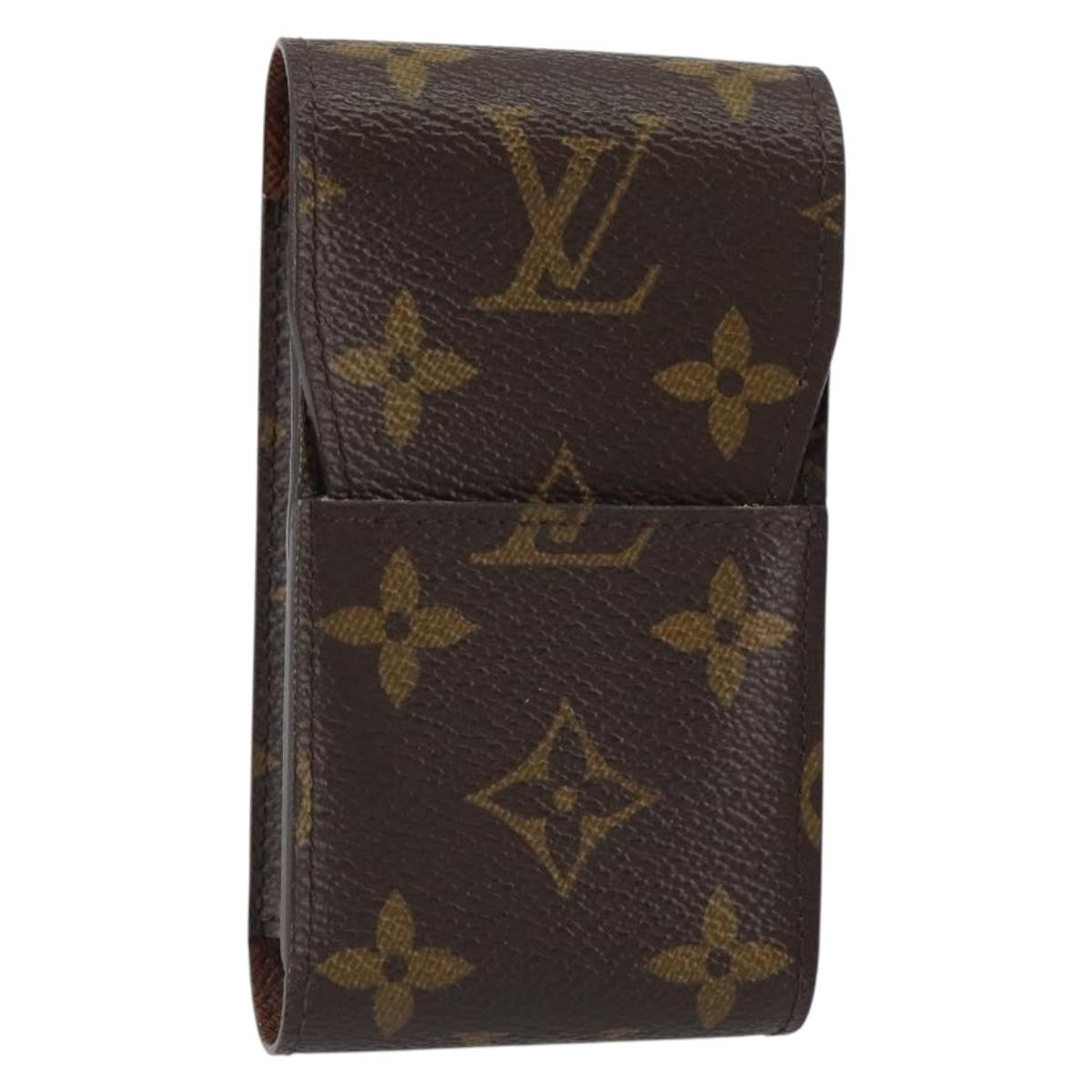 Louis Vuitton Etui Cigarette Case Monogram canvas, BROWN, CANVAS, Wallets