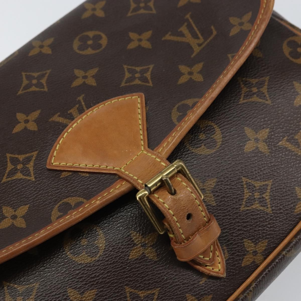 Louis Vuitton Sologne Handbag Monogram Canvas, BROWN, CANVAS, Shoulder bag