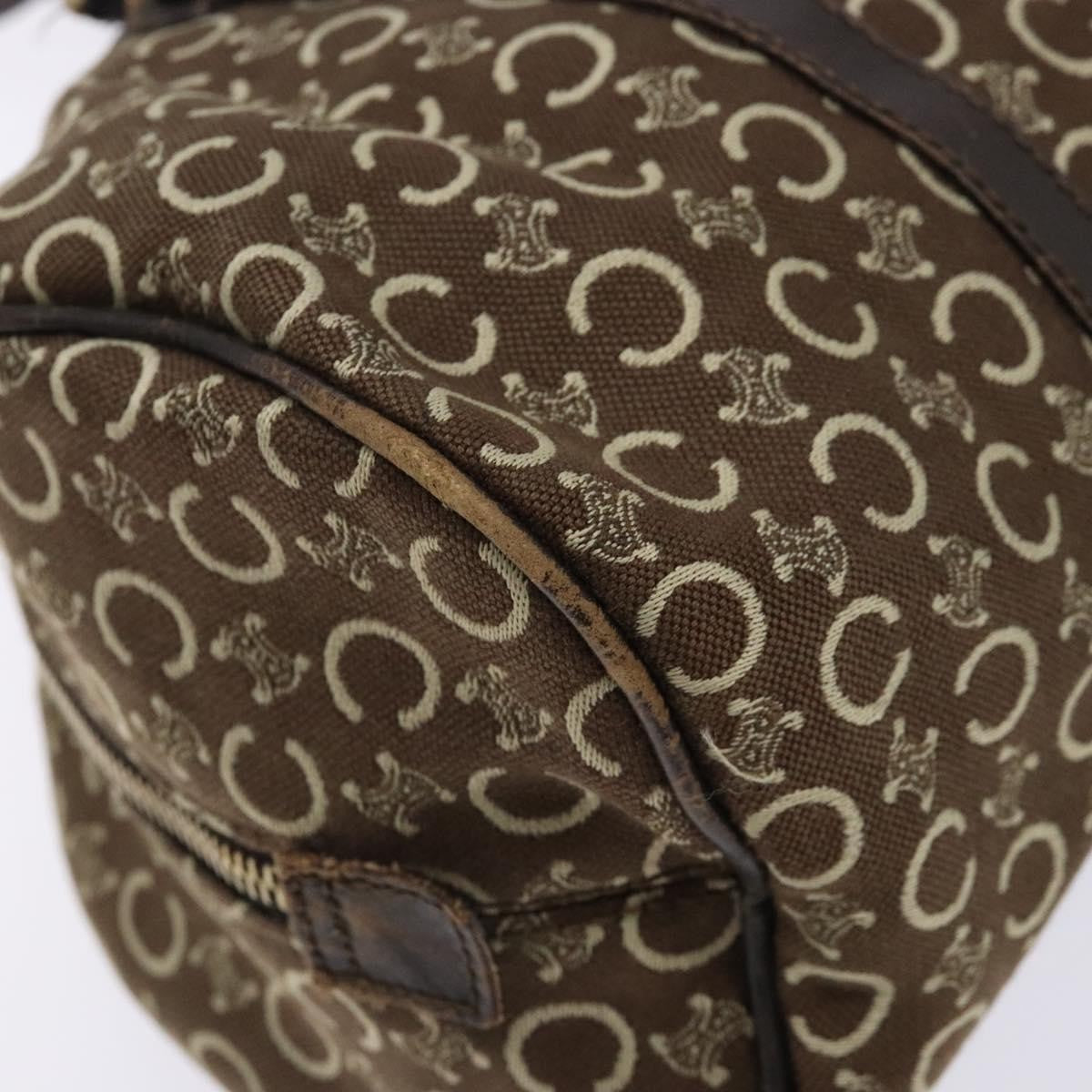 Celine Vintage Macadam Handbag Macadam, BROWN, CANVAS, Handbag