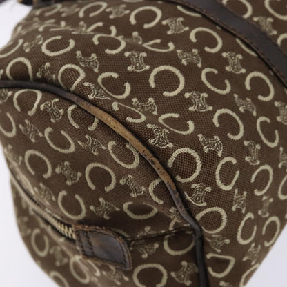 Celine Vintage Macadam Handbag Macadam, BROWN, CANVAS, Handbag