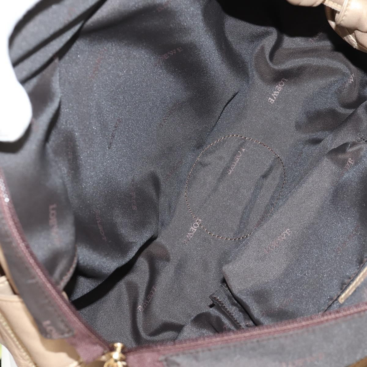 Loewe Anagram Logo Nappa Aire Hand Bag Leather, GOLD, LEATHER, Handbag