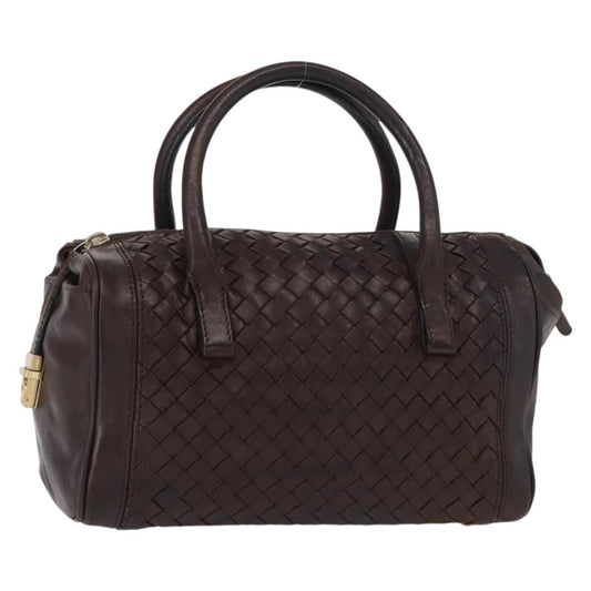 Bottega Veneta Intrecciato Handbag Leather, BROWN, LEATHER, Handbag