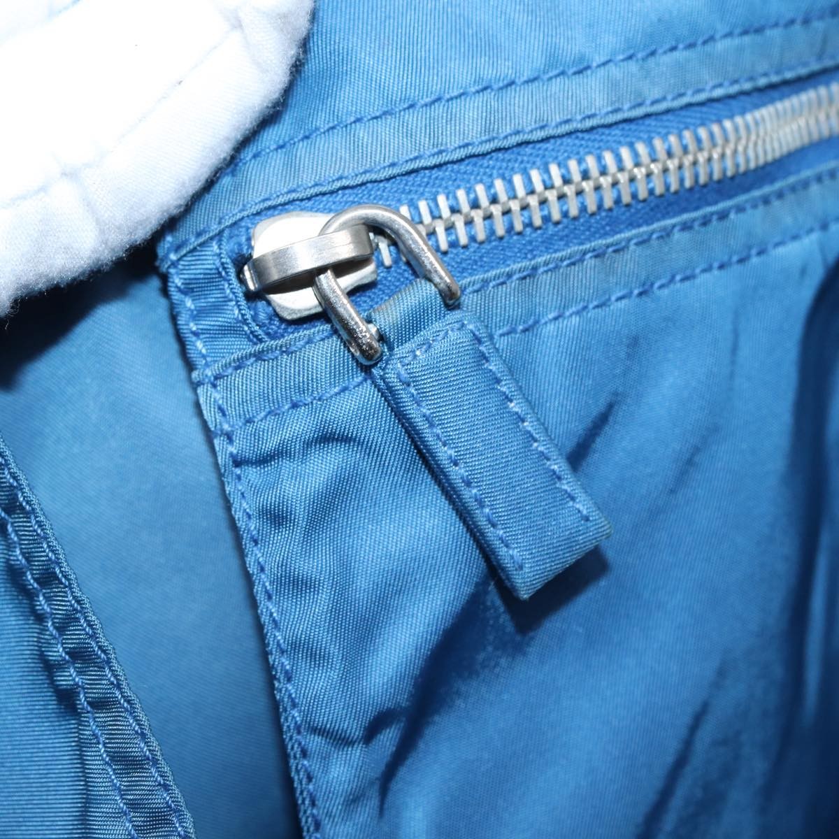 Prada Robot Open Tote Tessuto, BLUE, NYLON, Tote bag