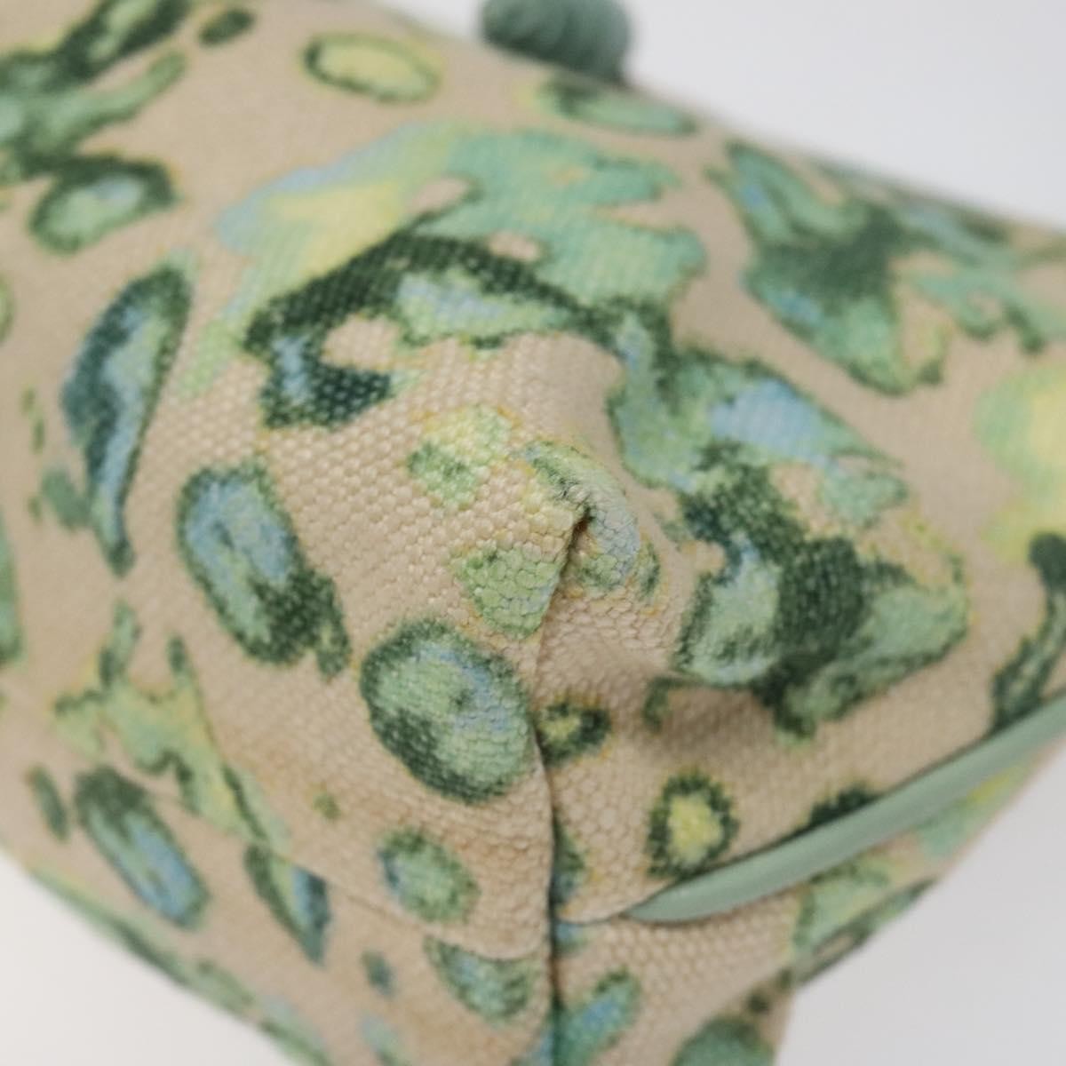 Bottega Veneta Vintage Shoulder Bag Canvas, GREEN, CANVAS, Shoulder bag