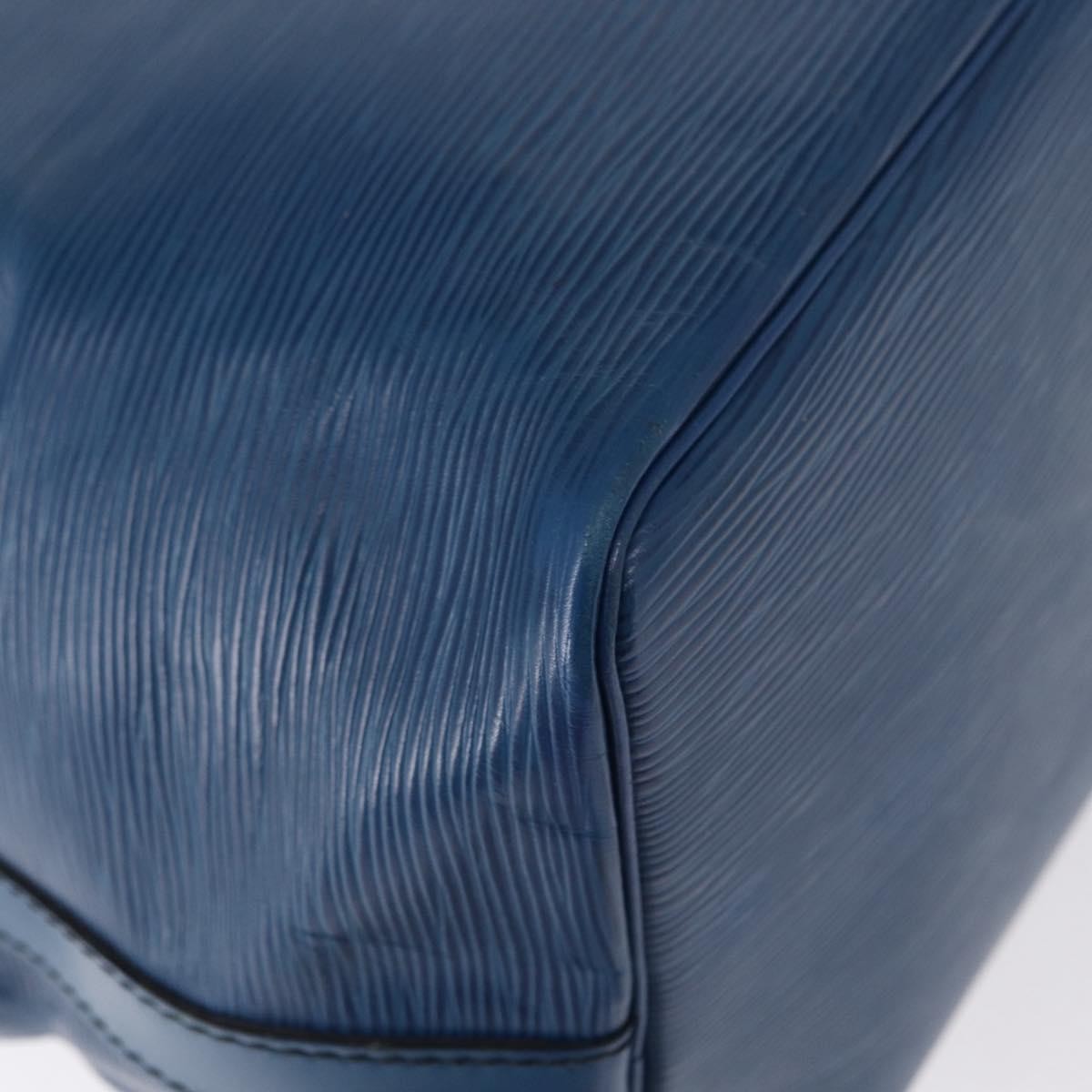 Louis Vuitton Petit Noe Handbag Epi Leather, BLUE, LEATHER, Shoulder bag