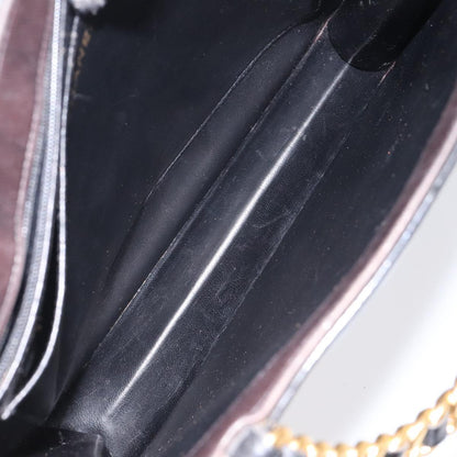 Chanel Vintage Chain Handle Tote Patent leather, BLACK, PATENT_LEATHER, Tote bag