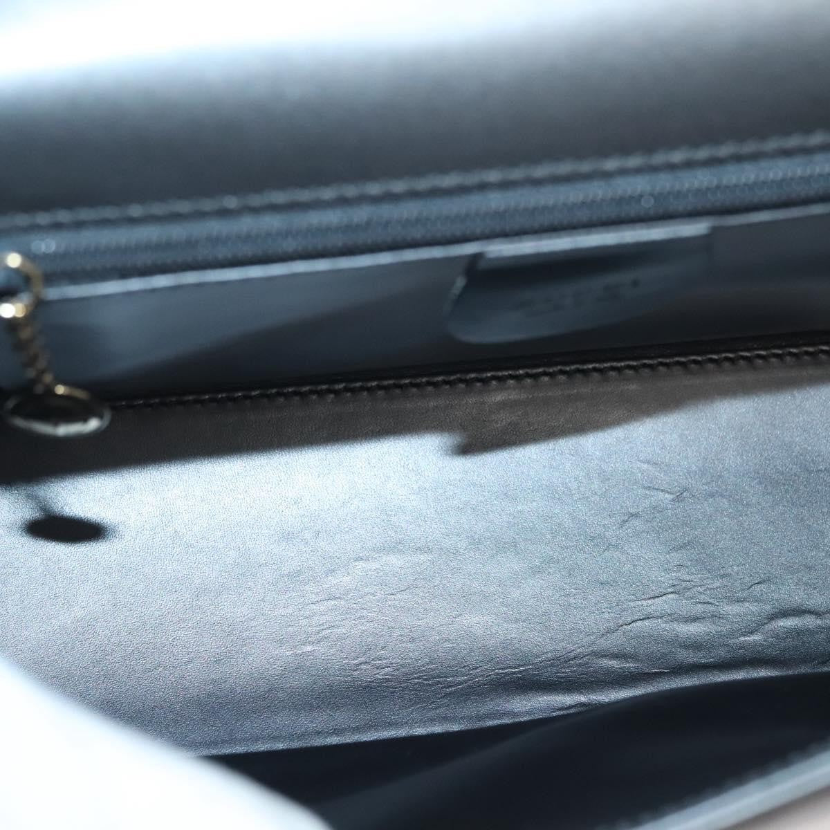 Gucci Vintage Shoulder Bag Leather, GRAY, LEATHER, Shoulder bag