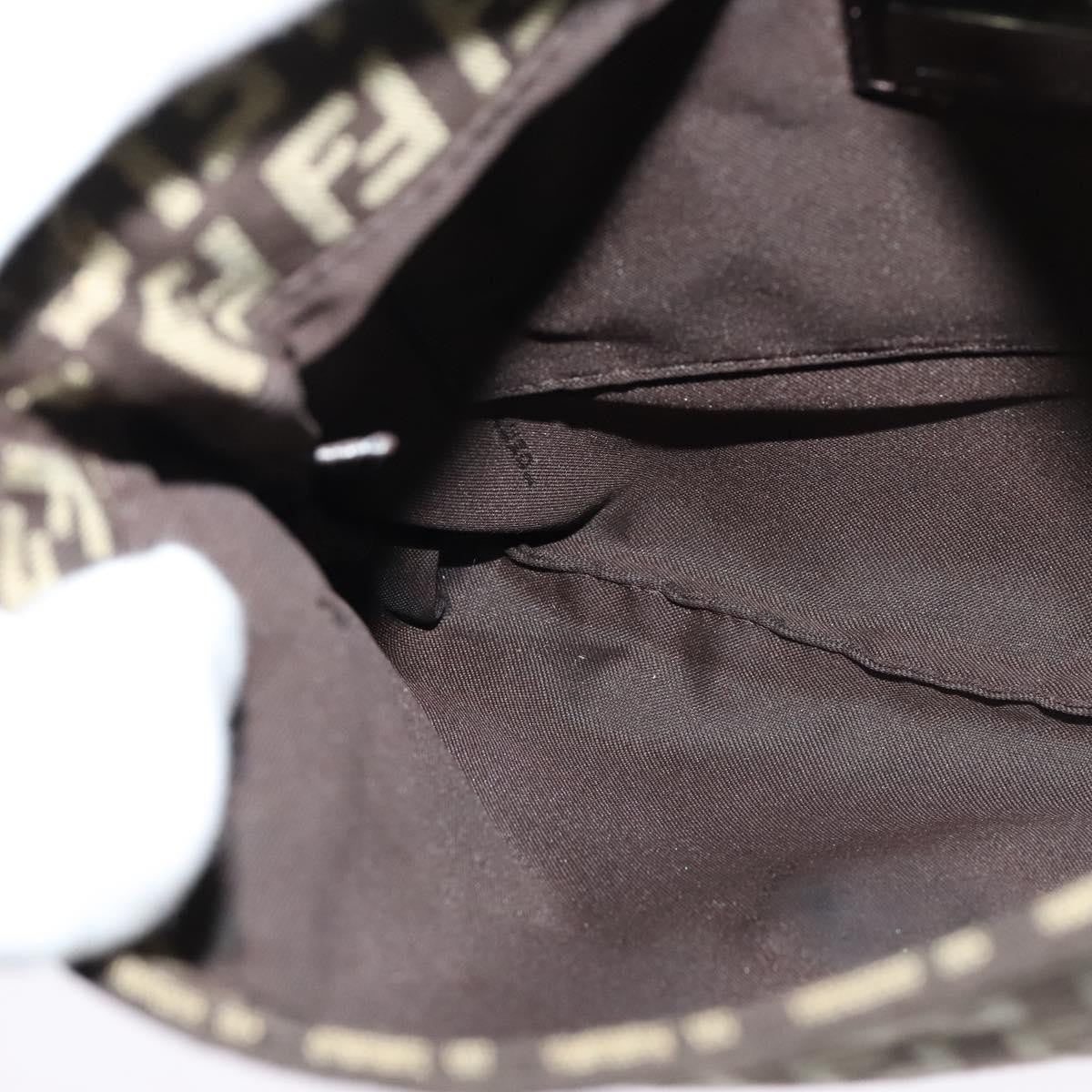 Fendi Mamma Baguette Shoulder Bag Canvas, BROWN, CANVAS, Shoulder bag