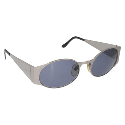 Chanel Logo CC Sunglasses Metal, SILVER, METAL, Sunglasse