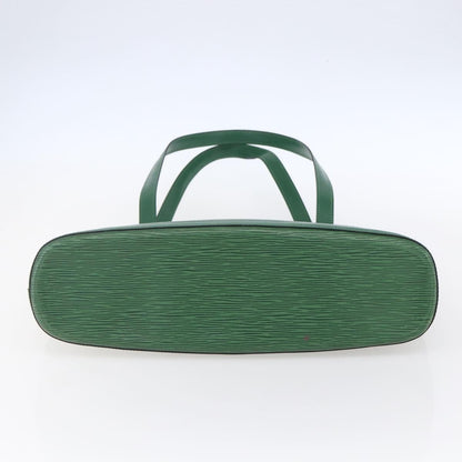 Louis Vuitton Lussac Handbag Epi Leather, GREEN, LEATHER, Shoulder bag