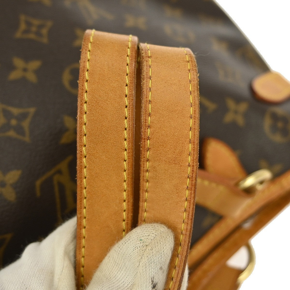 Louis Vuitton Batignolles Handbag Monogram Canvas, BROWN, CANVAS, Handbag