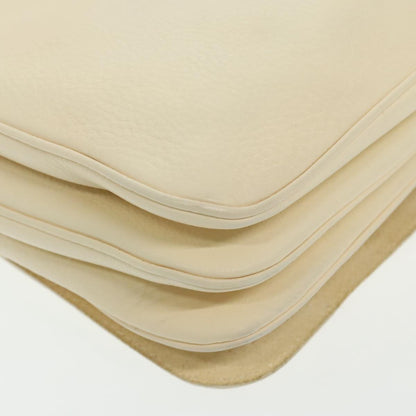 Salvatore Ferragamo Gancini Shoulder Bag Leather, BEIGE, LEATHER, Shoulder bag