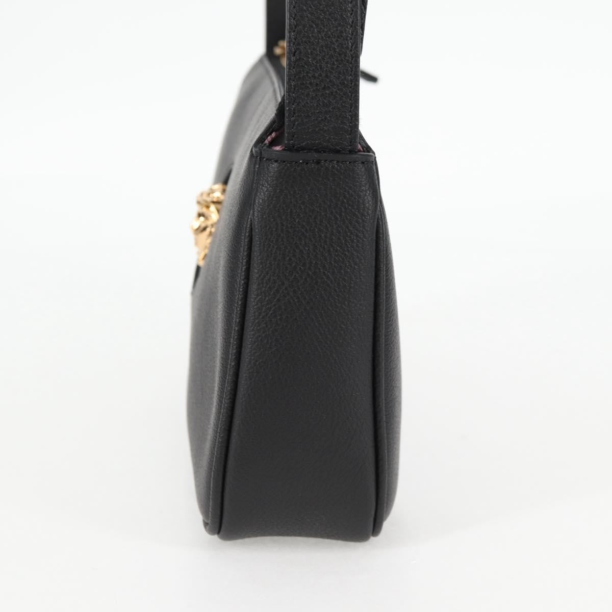 Versace Medusa Shoulder Bag Leather, BLACK, LEATHER, Shoulder bag