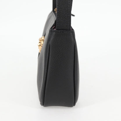 Versace Medusa Shoulder Bag Leather, BLACK, LEATHER, Shoulder bag