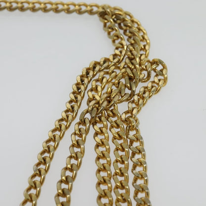 Christian Dior Vintage Chain Flap Shoulder Bag Leather, BEIGE, LEATHER, Shoulder bag