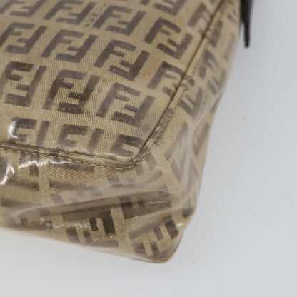 Fendi Vintage Shoulder Bag Zucca Canvas, BEIGE, PVC, Shoulder bag