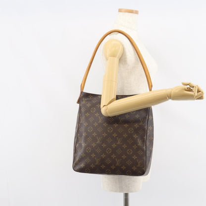 Louis Vuitton Looping Handbag Monogram Canvas, BROWN, CANVAS, Shoulder bag