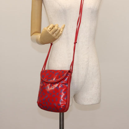 Bottega Veneta Butterfly shoulder bag PVC with Leather, RED, PVC, Shoulder bag
