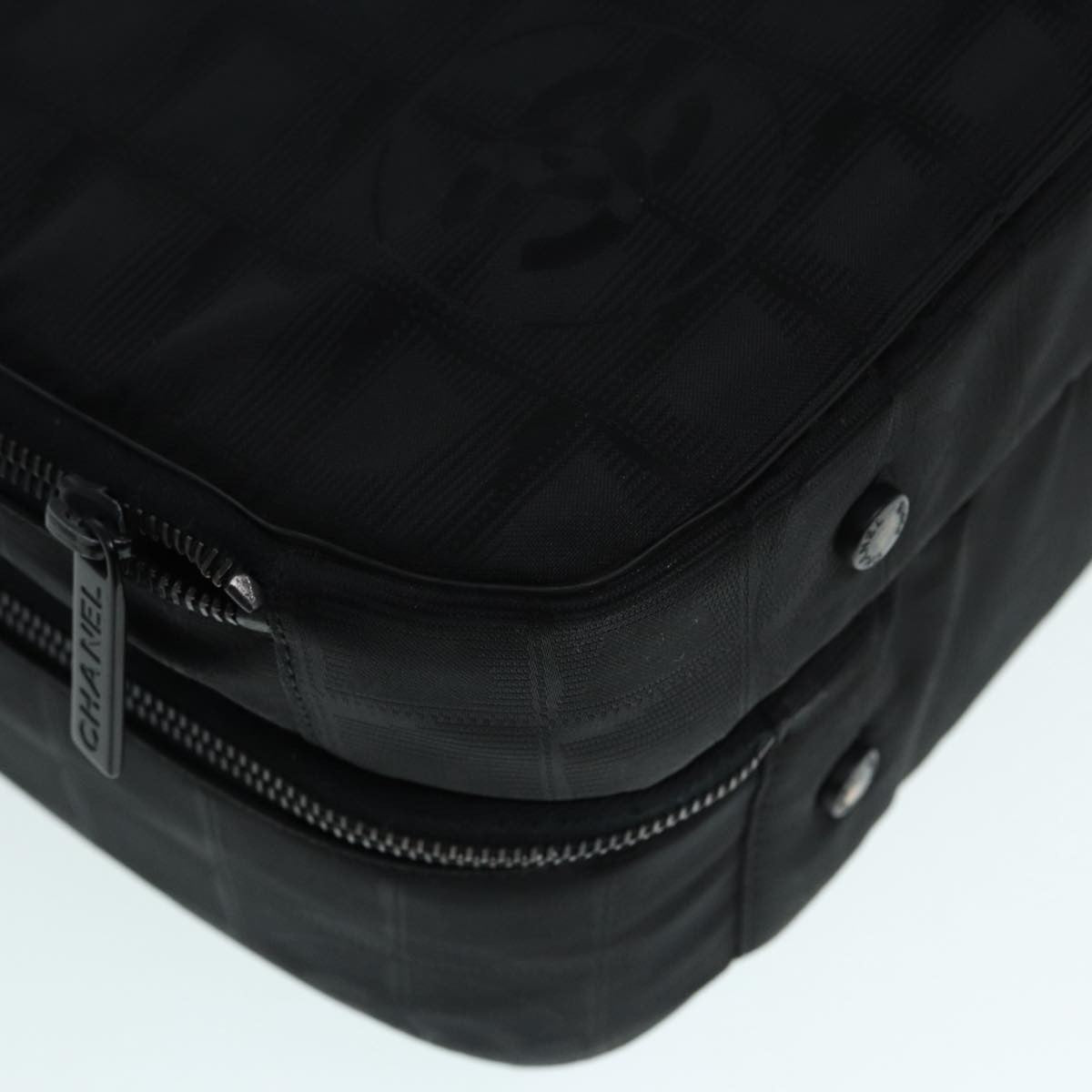 Chanel Travel Line bag Nylon, BLACK, NYLON, Travel bag