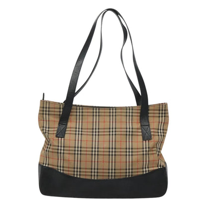 Burberry Nova Check Tote Canvas and Leather, BEIGE, CANVAS, Tote bag
