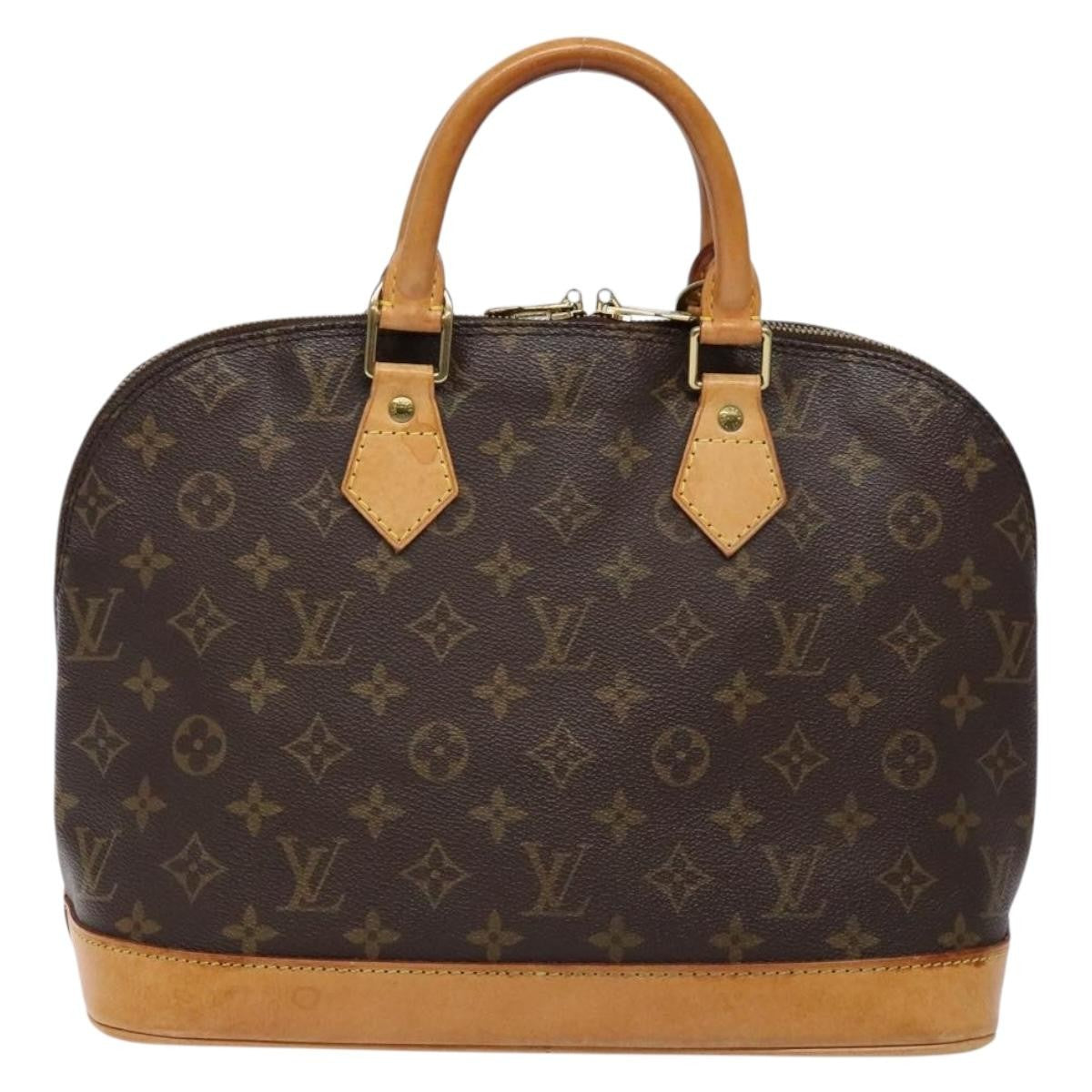Louis Vuitton Alma Handbag Monogram Canvas, BROWN, CANVAS, Handbag