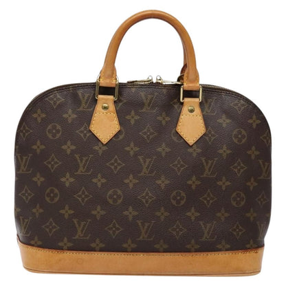 Louis Vuitton Alma Handbag Monogram Canvas, BROWN, CANVAS, Handbag
