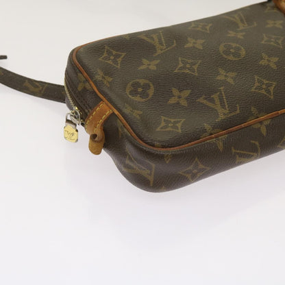Louis Vuitton Pochette Marly Bandouliere Bag Monogram Canvas, BROWN, CANVAS, Crossbody bag