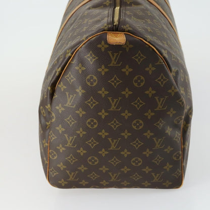 Louis Vuitton Keepall Bag Monogram Canvas, BROWN, CANVAS, Travel bag