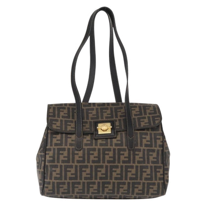 Fendi Zucca Tote bag Canvas, BROWN, PVC, Tote bag