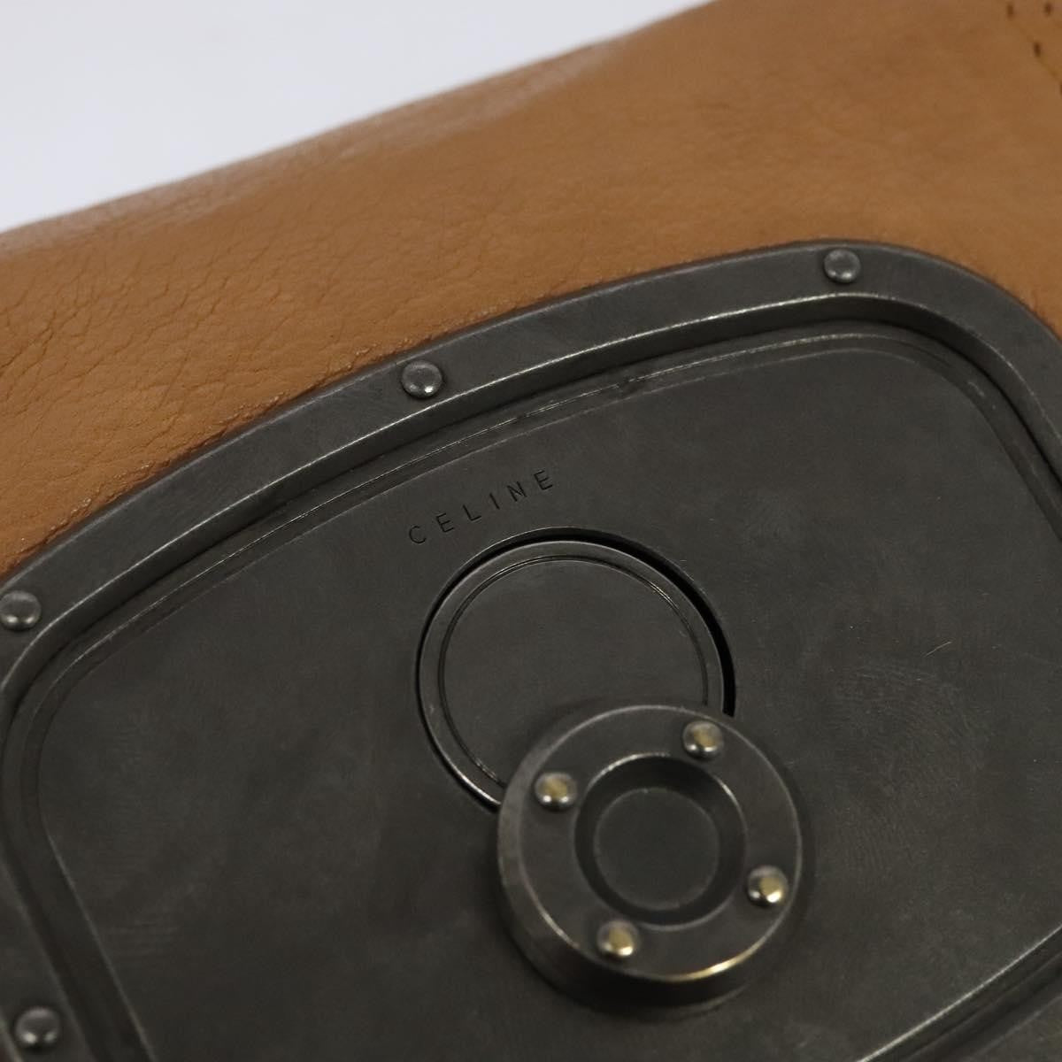 Celine Shoulder Bag Leather, BEIGE, LEATHER, Shoulder bag