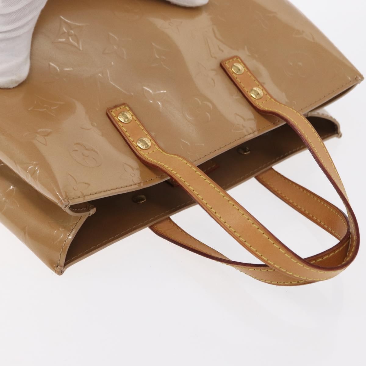 Louis Vuitton Reade Handbag Monogram Vernis, BEIGE, PATENT_LEATHER, Handbag