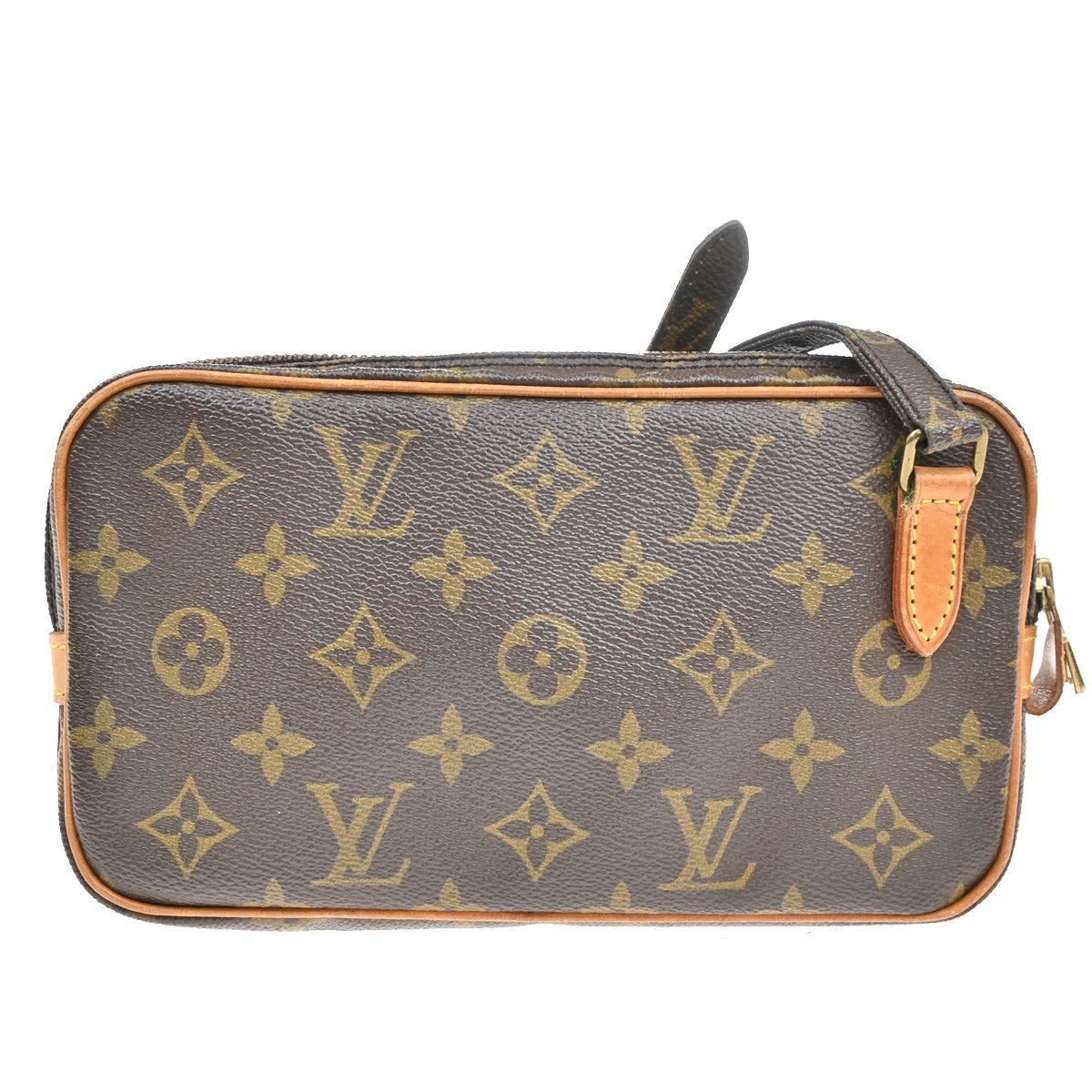 Louis Vuitton Pochette Marly Bandouliere Bag Monogram Canvas, BROWN, CANVAS, Shoulder bag