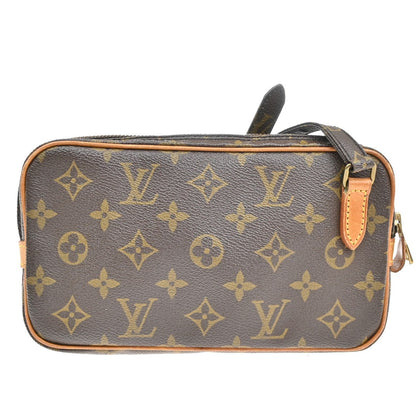 Louis Vuitton Pochette Marly Bandouliere Bag Monogram Canvas, BROWN, CANVAS, Shoulder bag