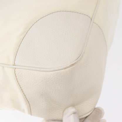 Prada Re-Edition 2002 Moon Handle Bag Re-Nylon and Leather, WHITE, NYLON, Shoulder bag