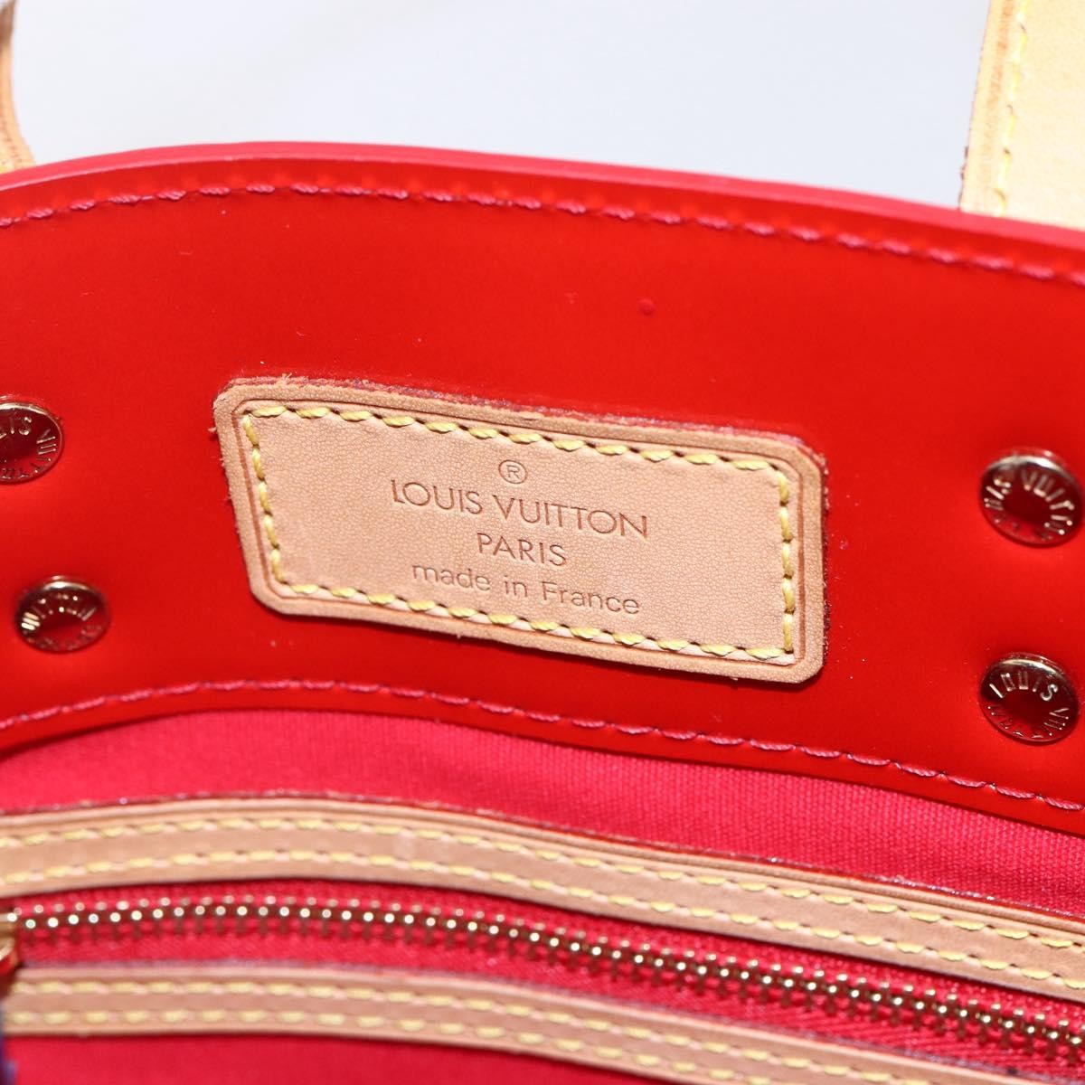 Louis Vuitton Reade Handbag Monogram Vernis, RED, PATENT_LEATHER, Handbag