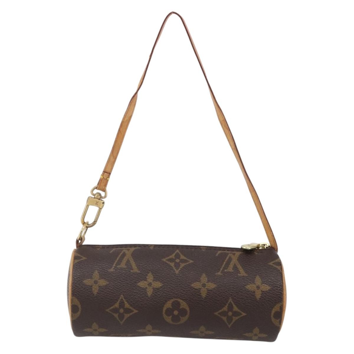 Louis Vuitton Papillon Pochette Monogram Canvas, BROWN, CANVAS, Handbag