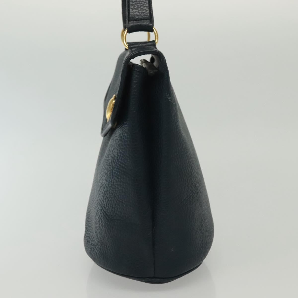 Christian Dior Vintage Handbag Leather, NAVY, LEATHER, Handbag