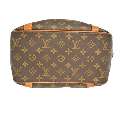 Louis Vuitton Shopping Sac Handbag Monogram Canvas, BROWN, CANVAS, Tote bag