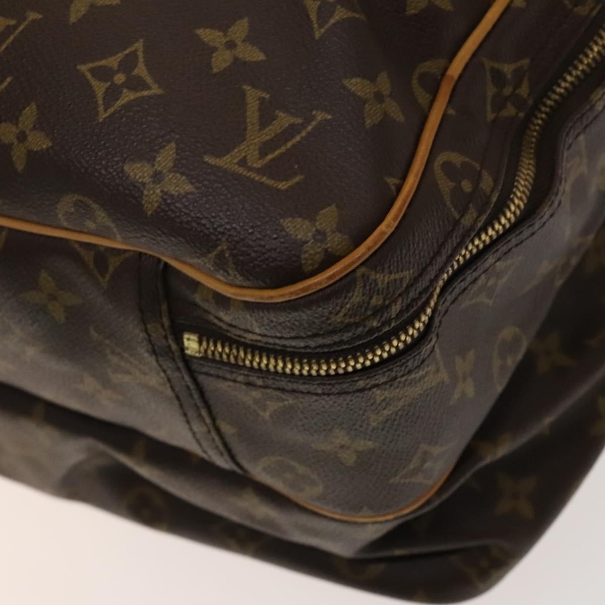 Louis Vuitton Alize Bag Monogram Canvas, BROWN, CANVAS, Travel bag