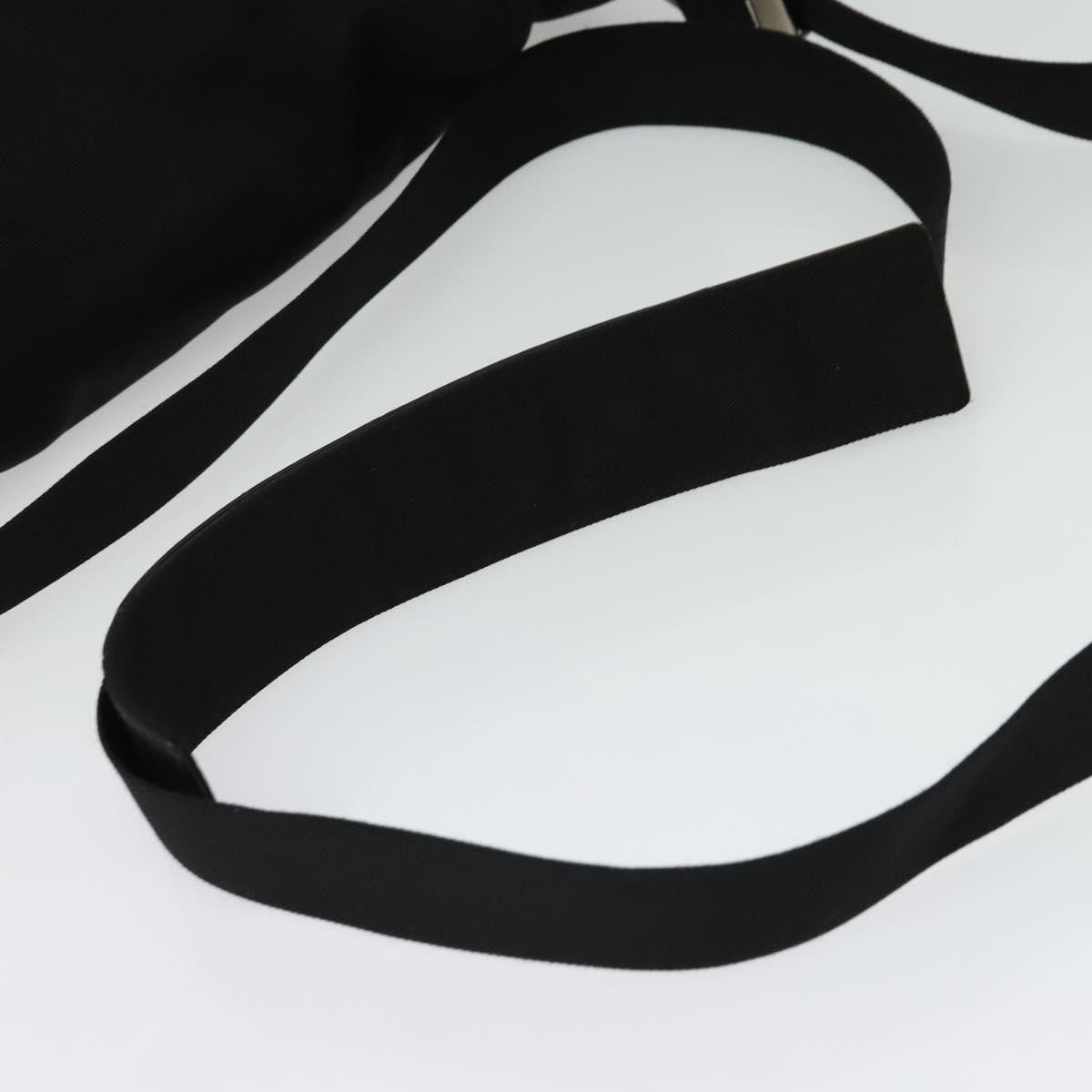 Gucci Side Pocket Flap Messenger Bag Nylon, BLACK, NYLON, Shoulder bag