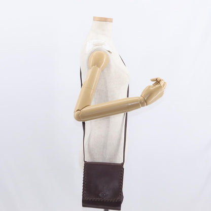 Saint Laurent Vintage Shoulder Bag Leather, PURPLE, LEATHER, Shoulder bag