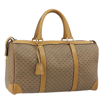 Gucci Vintage Travel bag GG Canvas, Beige, PVC, Travel Bag