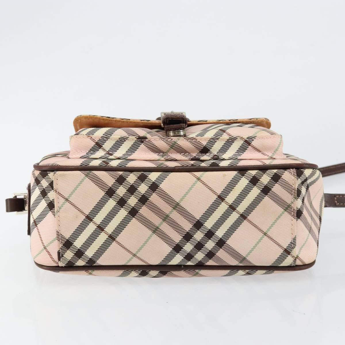 Burberry Nova Check Blue Label Nylon, PINK, CANVAS, Travel bag