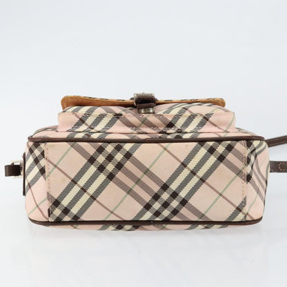 Burberry Nova Check Blue Label Nylon, PINK, CANVAS, Travel bag