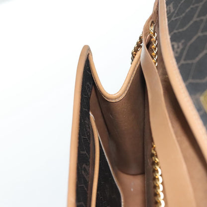 Christian Dior Vintage Honeycomb chain Canvas, BLACK, CANVAS, Handbag