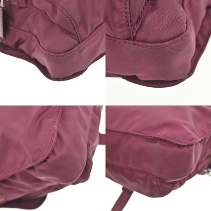 Prada Buckle Messenger Bag Tessuto, BURGUNDY, SYNTHETIC, Crossbody bag