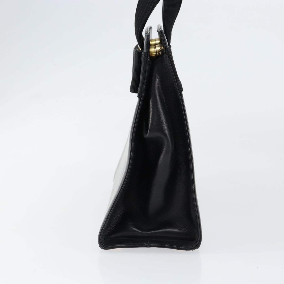 Salvatore Ferragamo Convertible Vara Bow Tote Leather, BLACK, LEATHER, Handbag