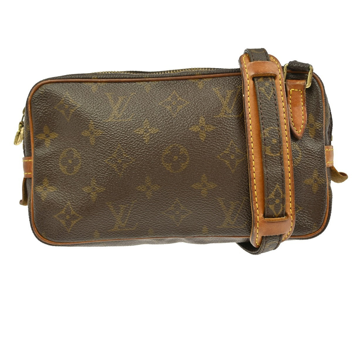 Louis Vuitton Pochette Marly Bandouliere Bag Monogram Canvas, BROWN, CANVAS, Shoulder bag